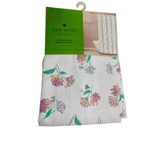 Kate Spade New York Floral Spring Flowers Shower Curtain Cotton Blend 72 X 72